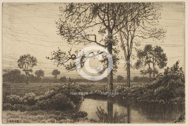 Autumn's Grey and Melancholy, 1884. Creator: Henry Farrer.