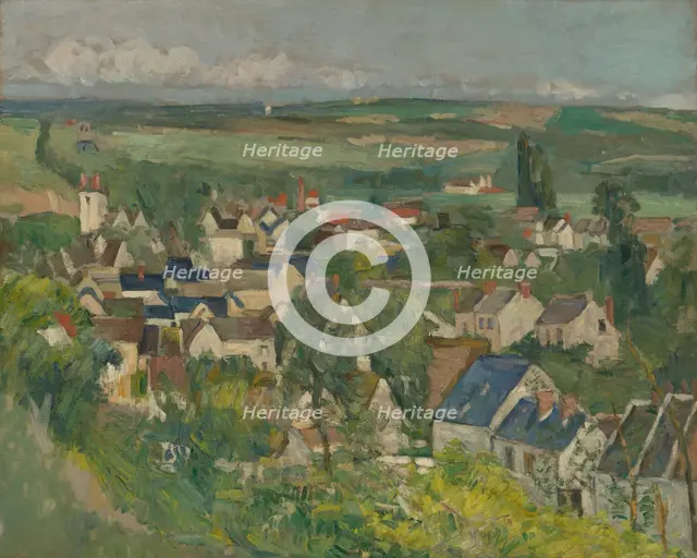 Auvers, Panoramic View, 1873/75. Creator: Paul Cezanne.