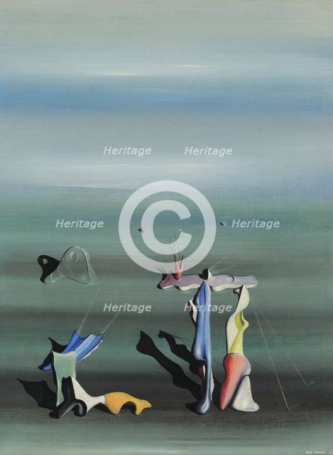 Aux Aguets le jour, 1939. Creator: Yves Tanguy.