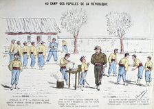 Aux Camp des Pupilles de la Republique 1871. Artist: Anon