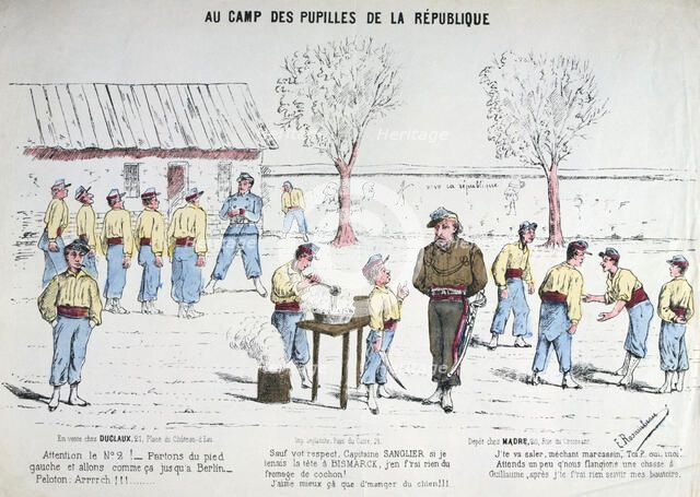 'Aux Camp des Pupilles de la Republique', 1871.  Artist: Anon