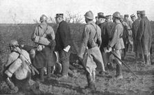 Aux camps d'instruction de la classe 17; le President de la Republique, le general..., 1916. Creator: Unknown