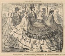 Aux Champs-Elysées...19th century. Creator: Honore Daumier