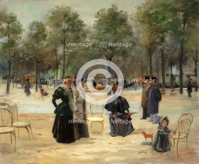 Aux Champs-Élysées, c1895. Creator: Louis Abel-Truchet.