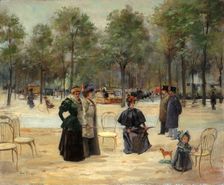Aux Champs-Élysées, c1895. Creator: Louis Abel-Truchet