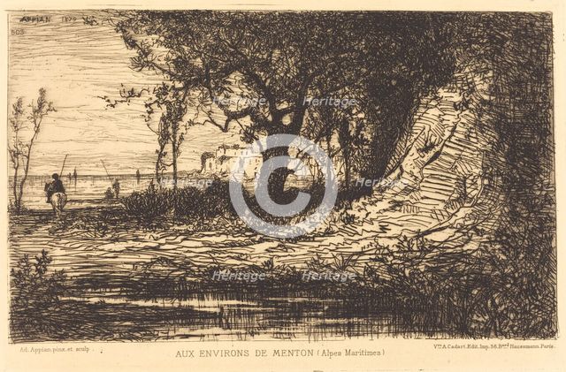 Aux Environs de Menton. Creator: Adolphe Appian.