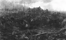 'Aux Eparges; La crete est emportee de vive force le 10 avril 1915. Creator: J Simont