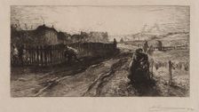 Aux Fortifications, Porte de Versailles, 1890. Creator: Auguste Louis Lepère (French, 1849-1918)