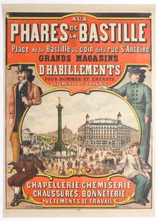 Aux Phares de la Bastille, 1890s. Creator: Anonymous