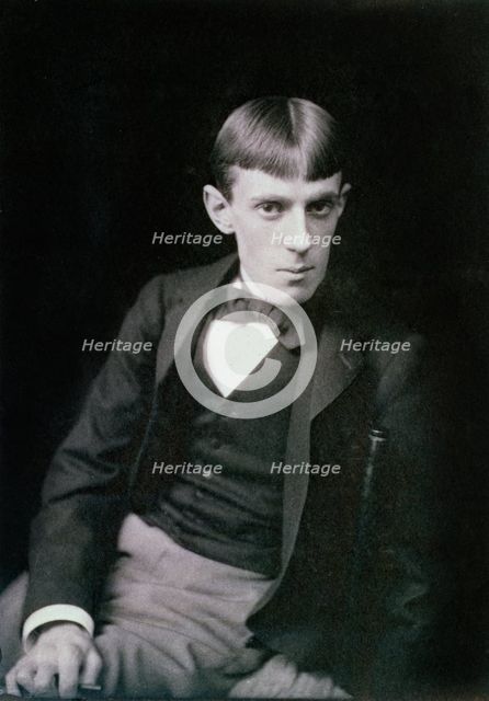 Aubrey Beardsley, British artist, 1890s. Creator: Frederick Hollyer.