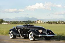 Auburn 852 SC Speedster 1936. Artist: Simon Clay