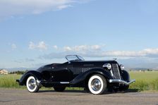 Auburn 852 SC Speedster 1936. Artist: Simon Clay