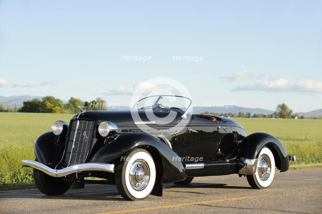 Auburn 852 SC Speedster 1936. Artist: Simon Clay.