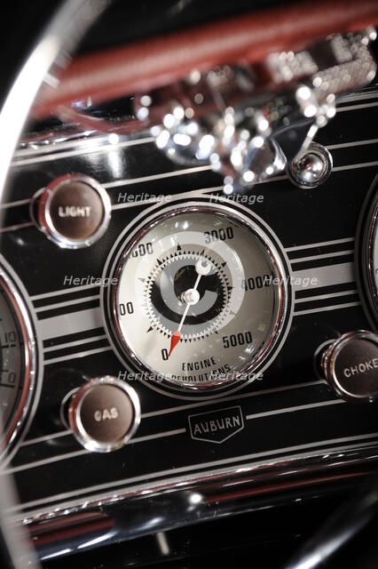 Auburn 852 SC Speedster 1936. Artist: Simon Clay.