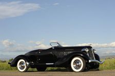 Auburn 852 SC Speedster 1936. Artist: Simon Clay