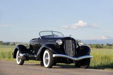 Auburn 852 SC Speedster 1936. Artist: Simon Clay