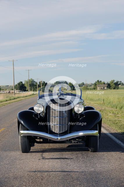 Auburn 852 SC Speedster 1936. Artist: Simon Clay.