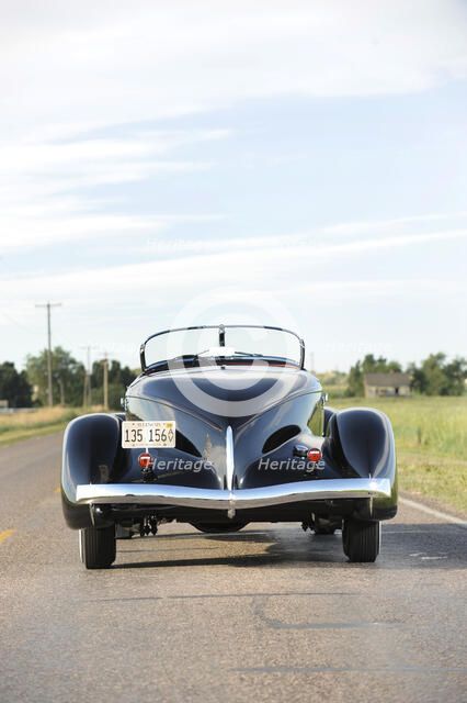 Auburn 852 SC Speedster 1936. Artist: Simon Clay.