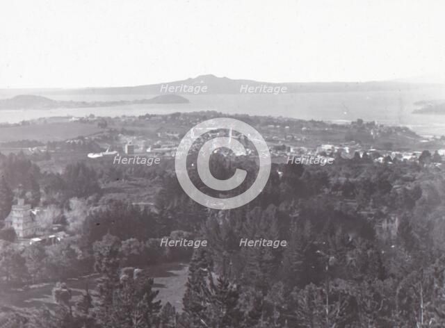 'Auckland, from Mount Eden', late 19th-early 20th century.  Creator: Unknown.