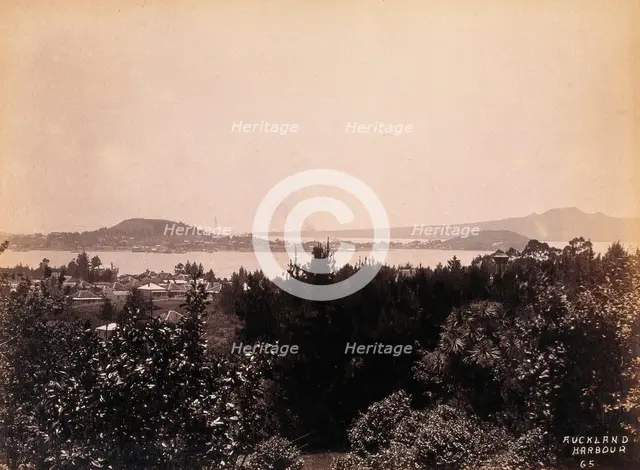 Auckland, New Zealand: part of Auckland harbour, 19th century. Creator: Unknown.