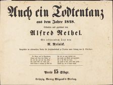 Auch ein Todtentanz: Title Page, 1849. Creator: Alfred Rethel