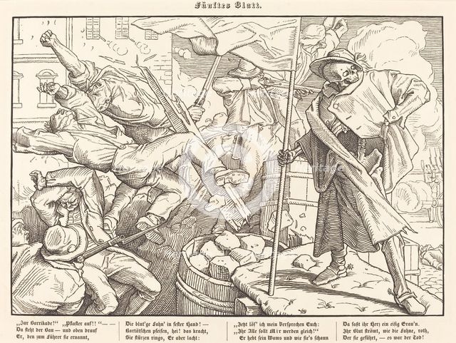 Auch ein Todtentanz V, 1849. Creator: Alfred Rethel.
