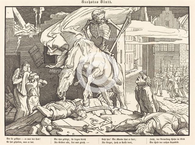 Auch ein Todtentanz VI, 1849. Creator: Alfred Rethel.