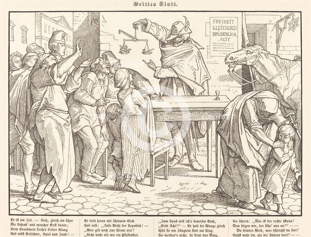 Auch ein Todtentanz III, 1849. Creator: Alfred Rethel.