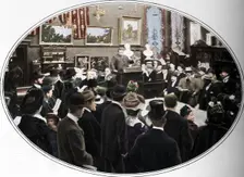 Auction in progress at Phillips auctioneers, London, c1901 (1901)