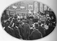 Auction in progress at Phillips auctioneers, London, c1901 (1901)