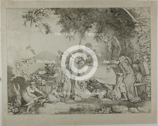 Auction of the Cupids, 1799. Creator: Johann Heinrich Ramberg.