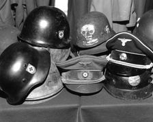 Auction of Hitler's hat at Phillips, London, c1980s? Creator: Sidney Harris