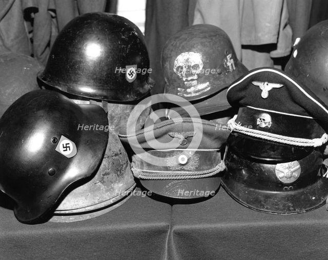 Auction of Hitler's hat at Phillips, London, c1980s? Creator: Sidney Harris.