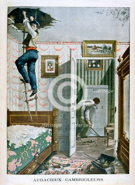 Audacious burglars, 1901. Artist: Unknown
