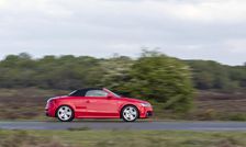 Audi TT cabriolet driving in New Forest. Creator: Unknown
