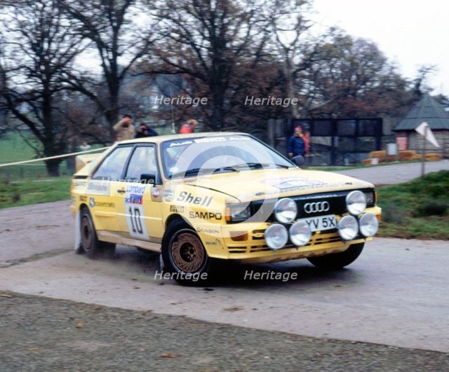 Audi Quattro A2, Lasse Lampi, 1983 RAC Rally. Creator: Unknown.