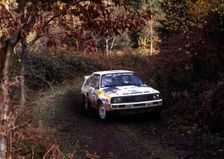 Audi Quattro Sport of Michele Mouton and Fabrizia Pons, RAC Rally, 1984. Creator: Unknown