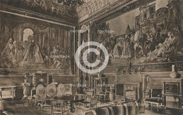 'Audience Chamber, Windsor Castle', c1917. Artist: Unknown.