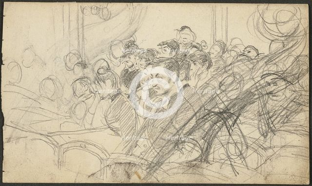 Audience at a Parisian Theatre I, c.1885. Creator: Giovanni Boldini.