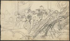 Audience at a Parisian Theatre I, c.1885. Creator: Giovanni Boldini