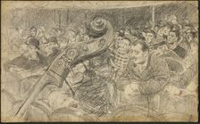 Audience at a Parisian Theatre II, c.1885. Creator: Giovanni Boldini