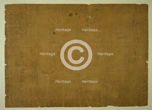 Auditorium Building, Chicago, Illinois, Plaster Arch Details, c. 1887. Creator: Adler & Sullivan.