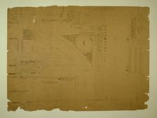 Auditorium Building, Chicago, Illinois, Plaster Details with Electric Lights, c. 1887. Creator: Adler & Sullivan