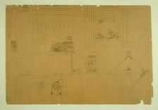 Auditorium Building, Chicago, Illinois, Plaster Details for Balcony, c. 1887. Creator: Adler & Sullivan