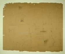 Auditorium Building, Chicago, Illinois, Plaster Details for Retiring Rooms, c. 1887. Creator: Adler & Sullivan