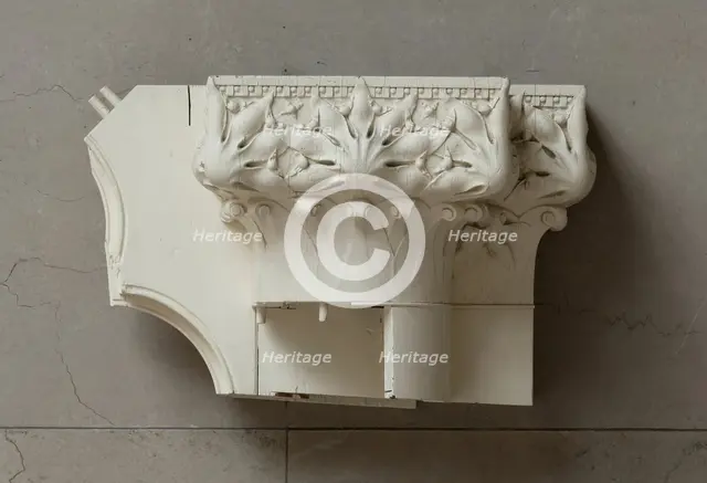 Auditorium Building: Column Capital and Portion of a Frieze, 1887-89. Creator: Adler & Sullivan.