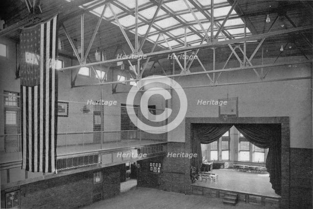 Auditorium-gymnasium, Edward S Bragg School, Fond du Lac, Wisconsin, 1922. Artist: Unknown.