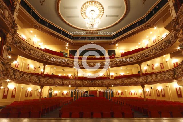 Auditorium of the Grand Theatre, Swansea, South Wales, 2010.