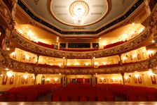 Auditorium of the Grand Theatre, Swansea, South Wales, 2010. Creator: Peter Thompson
