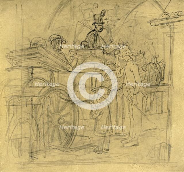 'Auf Reisen', mid-late 19th century, (c1924).  Creator: Carl Spitzweg.